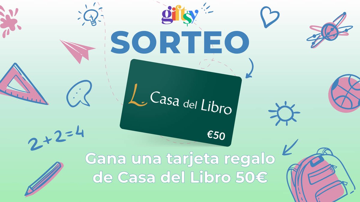 📚 Sorteo Vuelta al Cole 🎉
¡Gana una tarjeta regalo Casa del Libro de 50 €!
Para participar:
✅ Dale like a este tweet
🔁 Retweetea
👥 Síguenos

📅 Anunciaremos los ganadores el 4 de septiembre