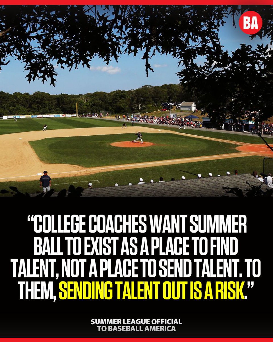 BaseballAmerica's tweet image. Participation in summer league is dipping.
How are summer league's fighting to survive in the college baseball transfer portal era?
baseballamerica.com/stories/inside…