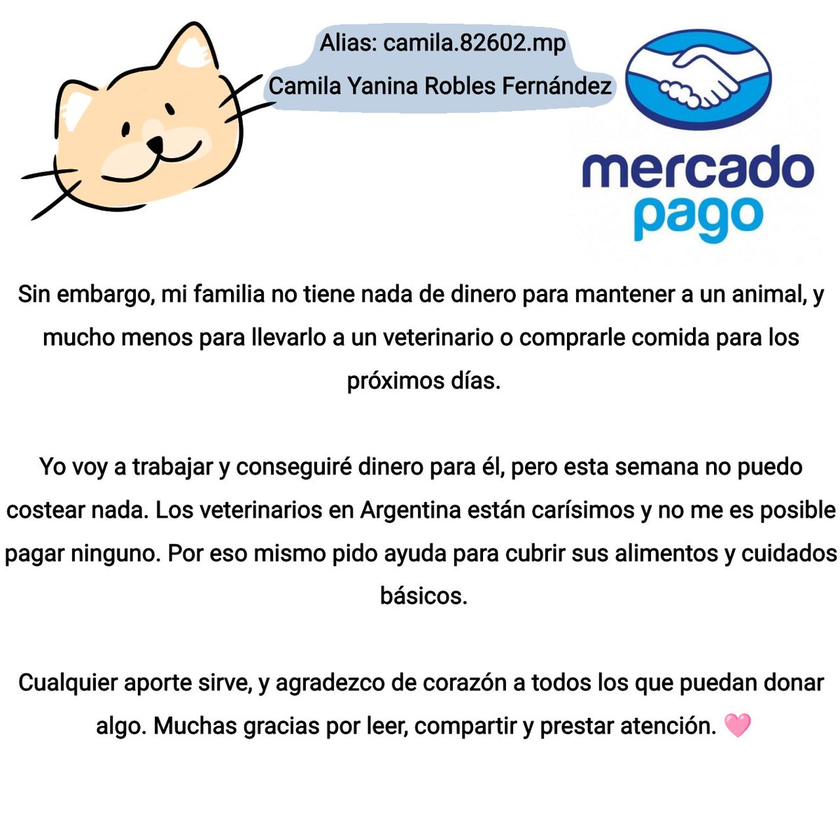 Si pueden dar like y RT se aprecia muchísimo 💗💗

TODO el dinero va a ir para Juanito. Cualquier avance en su salud voy a estar compartiéndolo en esta cuenta.