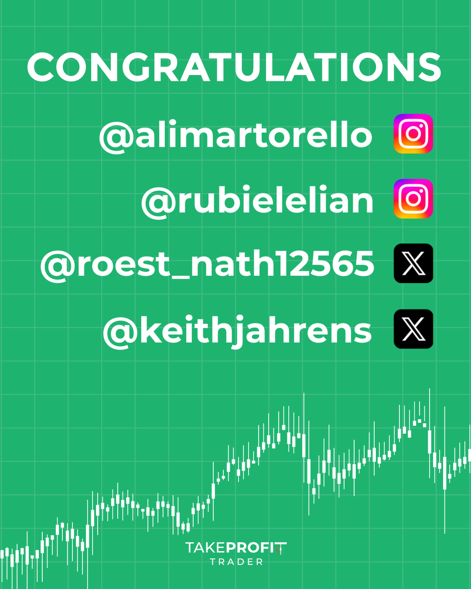 Congrats to these 4 free $50k PRO account winners! If you won please send us a DM on Instagram with your email associated with TPT and support will get you all set up.

As always, thousands enter and only a few can win. So if you weren’t lucky this time, more chances to win are