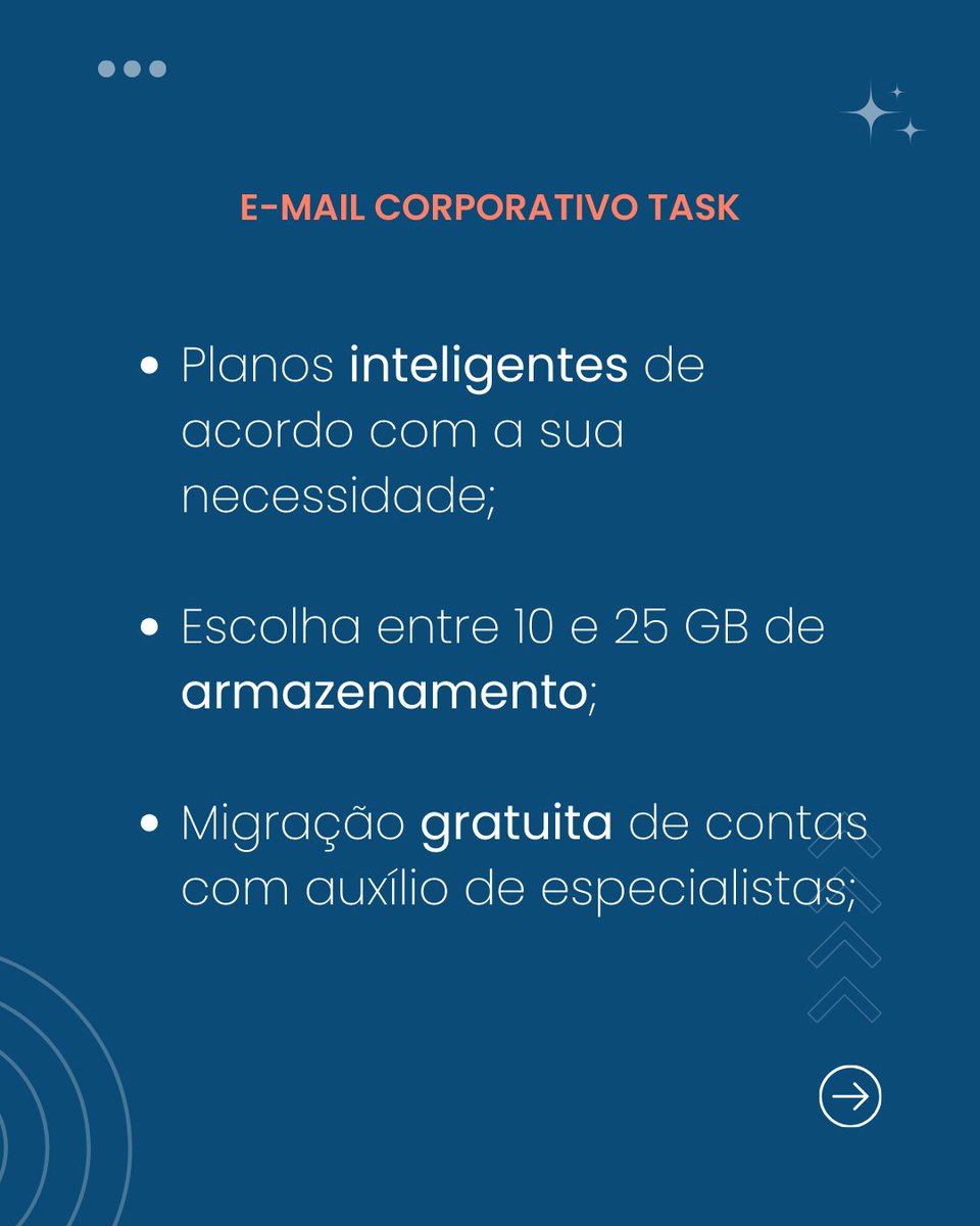 TaskInternet's tweet image. Na Task, oferecemos as melhores soluções para a comunicação da sua empresa na internet.

Obtenha e-mails profissionais e conquiste mais flexibilidade e eficiência para você e sua equipe!

#Email #EmailMarketing #EmailCorporativo #EmailProfissional #EmailParaEmpresas