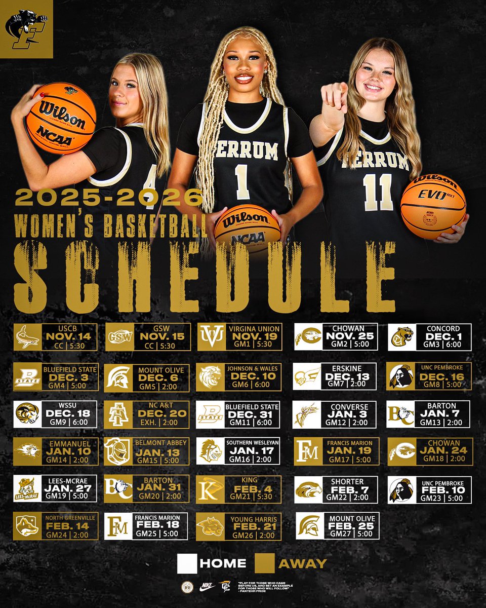Ferrum Women’s Basketball (@ferrumwbb) on Twitter photo 25-26 schedule locked in🔒 #conferencecarolinas 25-26 schedule locked in🔒 #conferencecarolinas