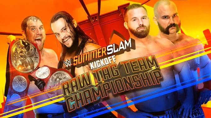 wrestle_hist's tweet photo. 8/19/2018  

The B-Team defeated The Revival to retain the RAW Tag Team Championship at SummerSlam from the Barclays Center in Brooklyn, New York. 

#WWE #SummerSlam #TheBTeam #BoDallas #UncleHowdy #CurtisAxel #TheRevival #FTR #DashWilder #CashWheeler #ScottDawson #DaxHarwood https://t.co/uvDrag0eA4