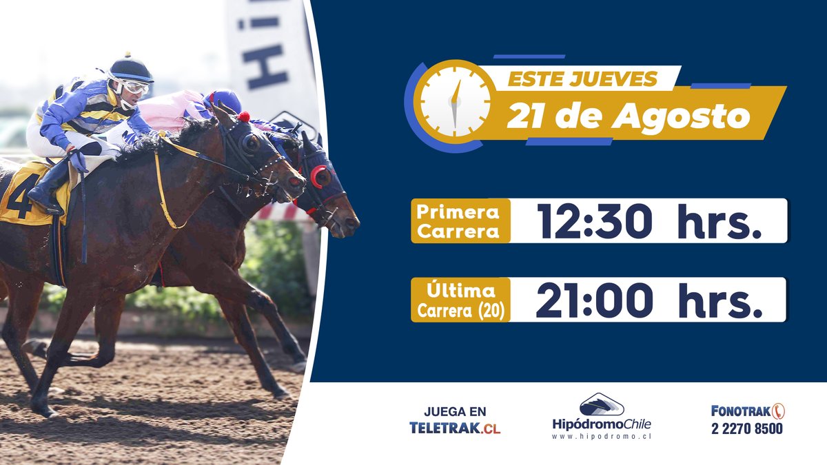 Este jueves 12:30 hrs Primera Carrera 🐴 Estudia desde ahora con tu programa gratuito EL PALMEÑO: storage.elturf.com/pdf_programa/p…
