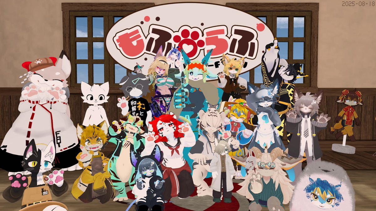 昨日のもふらふ～
夏雲氷雨さんにフォシュ君を書いてもらった～
#もふらふ