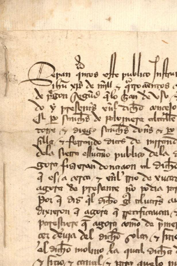 614 años después...
Ahí sigue el buen papel y la tinta del año 1411.
