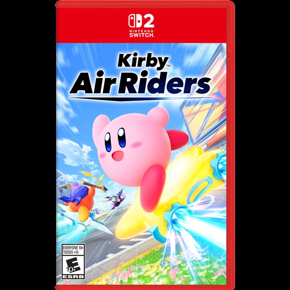 💫This is the official cover art for Kirby Air Riders on Nintendo Switch 2.