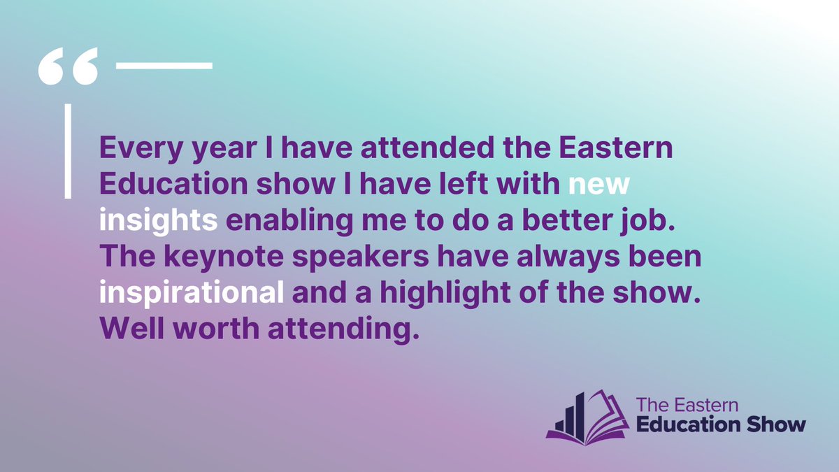 📢 Hear what everyone's saying about the Eastern Education Show! 💬✨
Registration for 2026 is now OPEN and completely FREE! 🙌🎉

Secure your spot today 👉 easterneducationshow.uk
#EasternEdShow #EducationMatters #TeacherCPD #FreeEvent