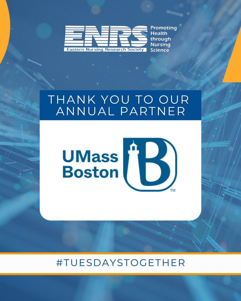 ENRS_Science's tweet image. #TuesdaysTogether - Thank you to our Annual Partner, UMass Boston for coming together to support #ENRS.

Learn more about UMass Boston here 👉 umb.edu