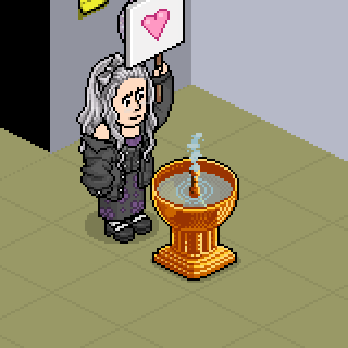 LenoreHB_'s tweet photo. Gracias Habbo por la fontana dorada yo si la guardare y apreciare de recuerdo😍 25 años https://t.co/bl2yYSefak