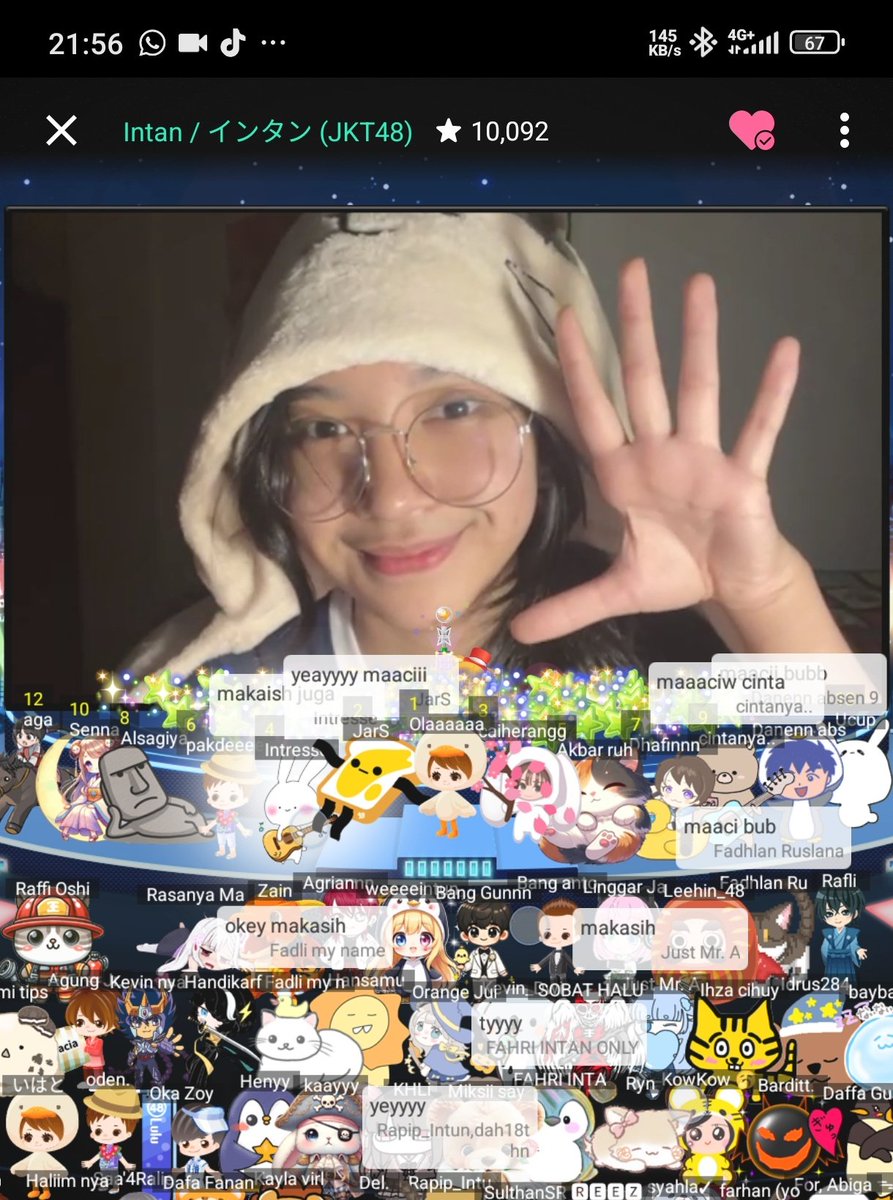 Yey makasih qtime nya teteh, jangan lupa istirahat juga ya, lysm infinity mwamwamwa <a href="/N_IntanJKT48/">Nur Intan</a> 🫶♾
#NurInLive