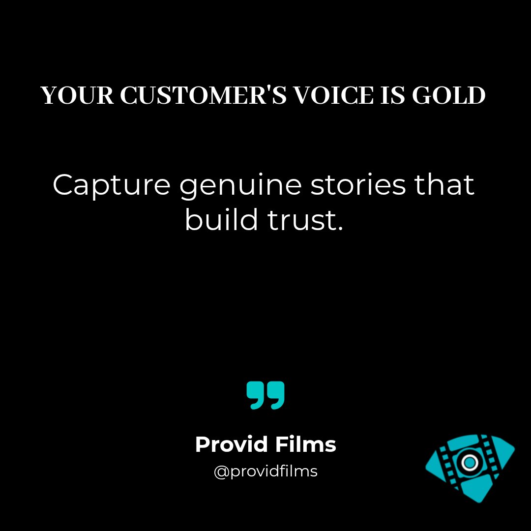 ProvidFilms's tweet photo. Video testimonials aren't just nice to have—they're essential. Real customers telling real stories creates trust no marketing copy can match. https://t.co/Mqrl7m8H5v