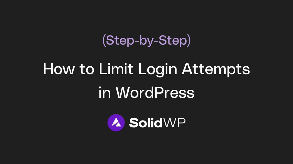 🔒 Protect your WordPress site from brute force attacks! Learn how to limit login attempts with our step-by-step guide. Secure your site today! 🛡️  
➡️ loom.ly/3iRRQ8k  
#WordPress #WebsiteSecurity #SolidWP