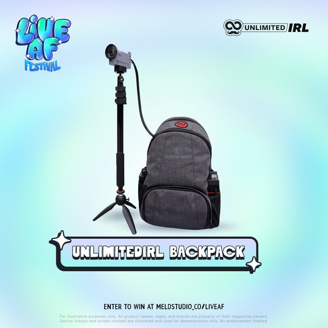 Meld Studio (@streamwithmeld) on Twitter photo WIN A <a href="/UnlimitedIRL/">UnlimitedIRL</a> BACKPACK 🚨
🎒 UnlimitedIRL Backpack v7 (4 modem)
📡 12 months of Traveler Service Plan
Tag a streamer and follow!
Entries close Friday 11am ET WIN A <a href="/UnlimitedIRL/">UnlimitedIRL</a> BACKPACK 🚨
🎒 UnlimitedIRL Backpack v7 (4 modem)
📡 12 months of Traveler Service Plan
Tag a streamer and follow!
Entries close Friday 11am ET