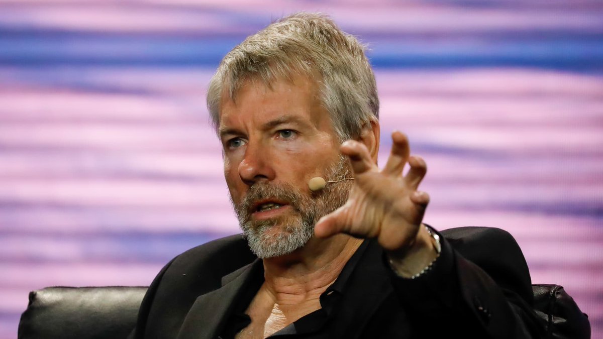 Photo of Michael Saylor speaking at an event