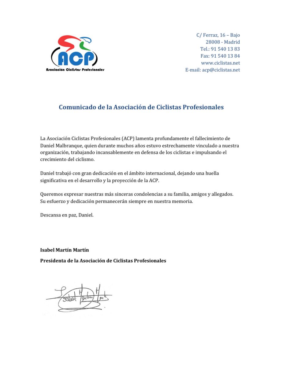 ACPspain's tweet image. Desde la ACP lamentamos profundamente el fallecimiento de Daniel Malbranque. 

Nuestro más sincero pésame a familia y amigos.

D.E.P.