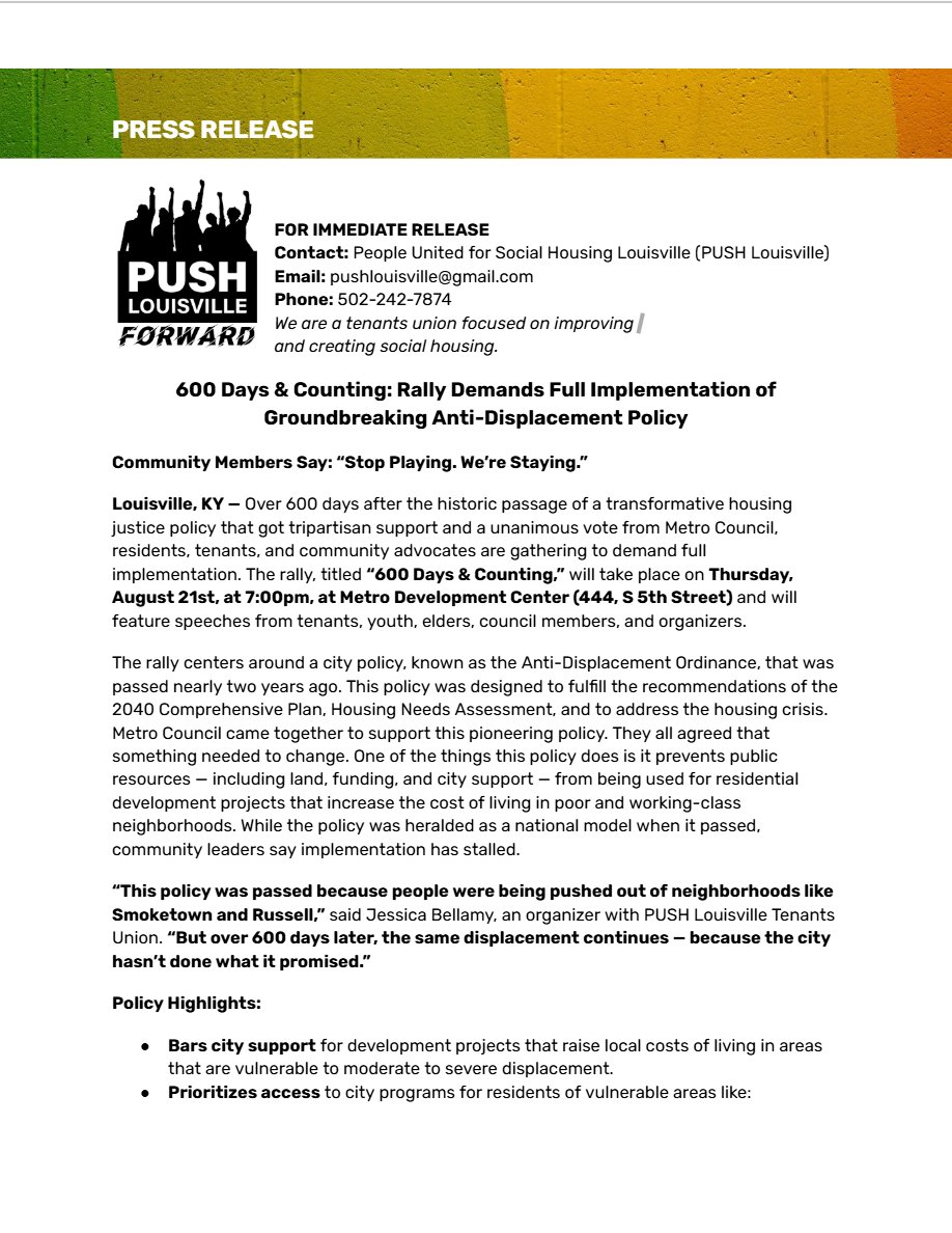 PUSHLouisville's tweet image. @WDRBNews @WHAS11 @SpectrumNews1KY @LouPubMedia @leoweekly @courierjournal @MarcusGreenWDRB @ByRobertoR @jecoreyarthur @Seasoned4u @TweetItHowULive @SignMyBeauty_ @MremboAfrican @quinntonharris @Thewood9980 @Just_Torrence @TheDeveloper @PeteApps @PhillipBailey