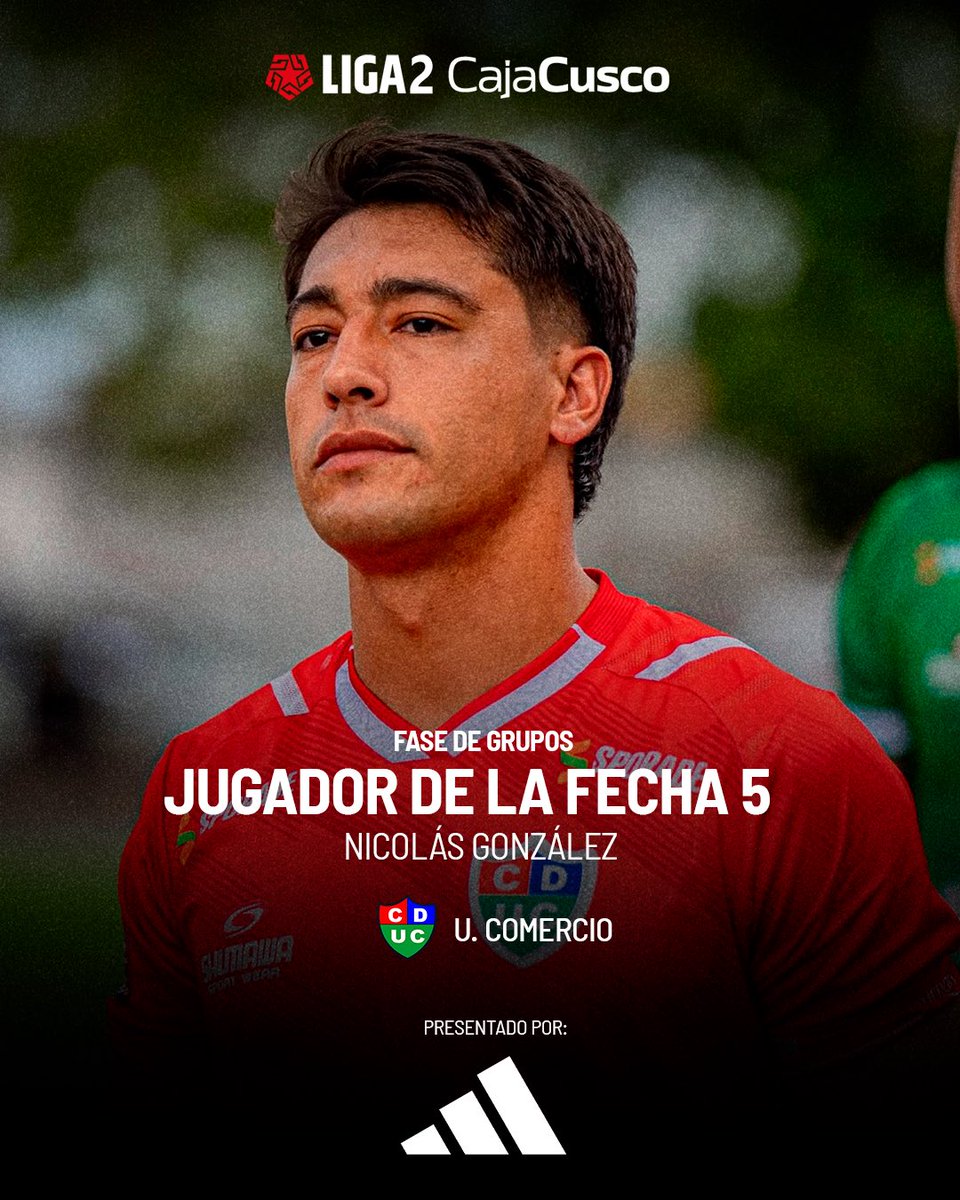 𝗛𝗮𝘁 𝗧𝗿𝗶𝗰𝗸 𝗽𝗮𝗿𝗮 𝗮𝗹𝗲𝗷𝗮𝗿𝘀𝗲 𝗲𝗻 𝗹𝗮 𝗽𝘂𝗻𝘁𝗮🔥

Nicolás González, de <a href="/UComercio/">Unión Comercio</a> es nuestro jugador <a href="/adidas/">adidas</a> de la Fecha 5️⃣ Fase de grupos.

#Liga2CajaCusco