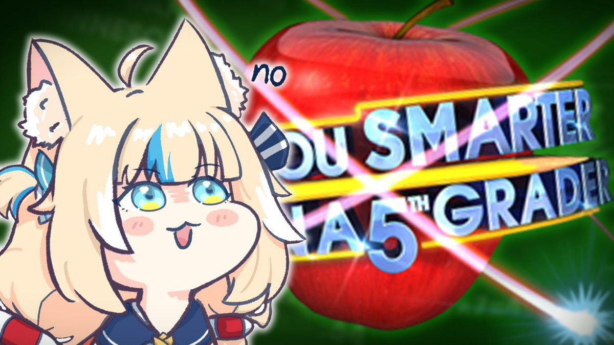 samekosaba's tweet image. smarter than a 5th grader?🍎
find out tonight!

5pm!
youtube.com/live/yxMnR-Vsr…