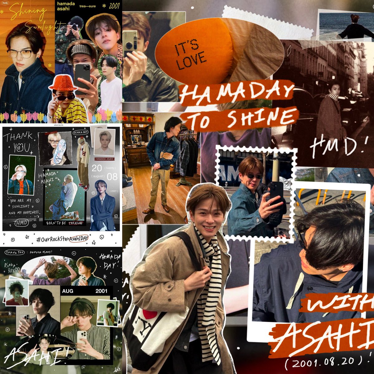 asahi artwork birthday 2022–2025 
ขอบคุณฮามาดะที่มีรูปเท่ๆให้ทำเสมอ 🫳🏻🧡🏡