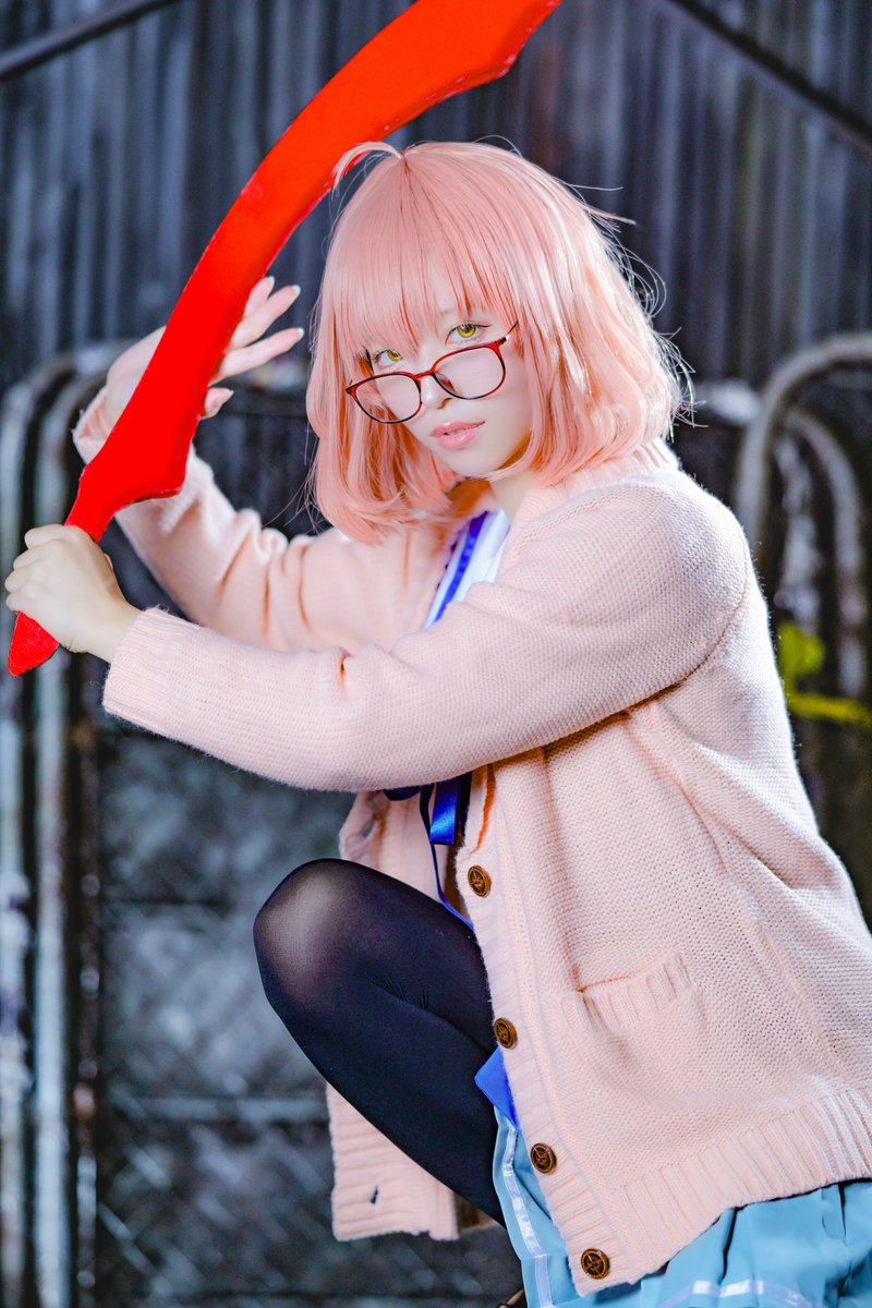 nyanmapi's tweet photo. -cosplay-

　境界の彼方

　 栗山未来🩸

先輩は私が……私が、守ります

📸@mozukueihire014 
🏠@hacostadium https://t.co/NpKVYnQjJh