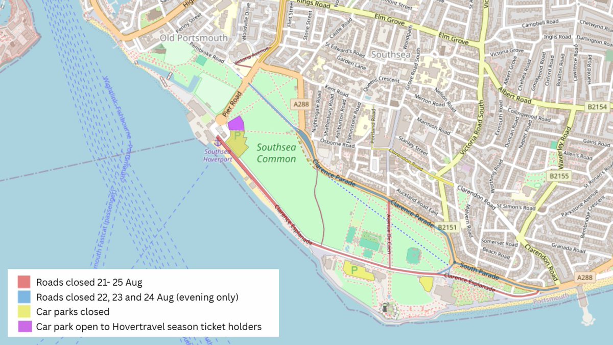 #Portsmouth will be busy during the bank holiday weekend, so we're encouraging everyone to walk, cycle, rent an e-scooter or e-bike, or use public transport. 🚴‍🛴🚍🚶
Some roads will be closed &amp; parking restricted during @VictoriousFestival Find out more bit.ly/4mtcFtw