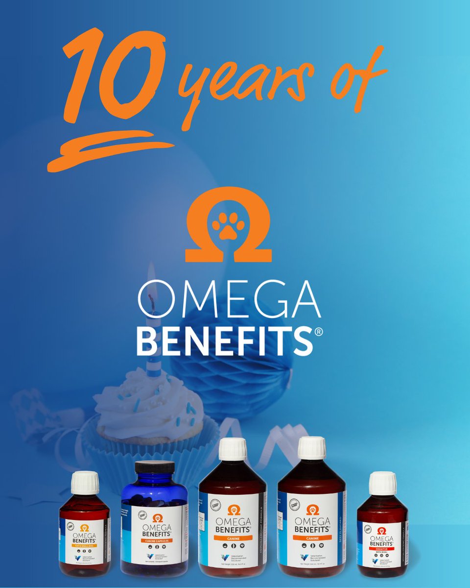 VRSPets's tweet image. 🎉 Happy 10th Birthday to our Omegas! 🎉

For a decade, VRS Omegas has supported healthier skin, shinier coats, and overall wellness for pets across the country. This trusted supplement line has been a game-changer for countless furry friends. 🐾🐶🐱

#Omegas10thBirthday #VRS
