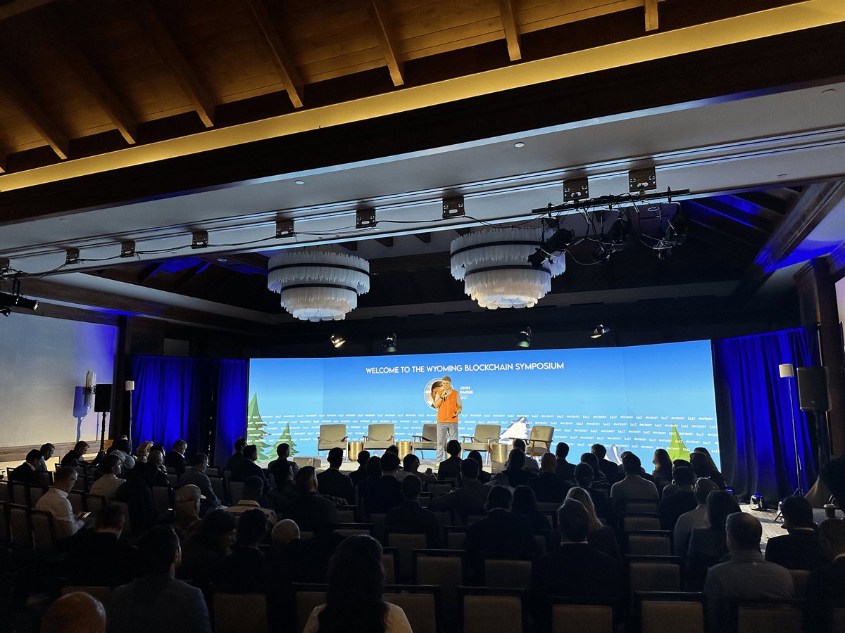 We are LIVE at the Wyoming Blockchain Symposium. You can watch our panel  discussions here: https://t.co/3Y7Bacta90