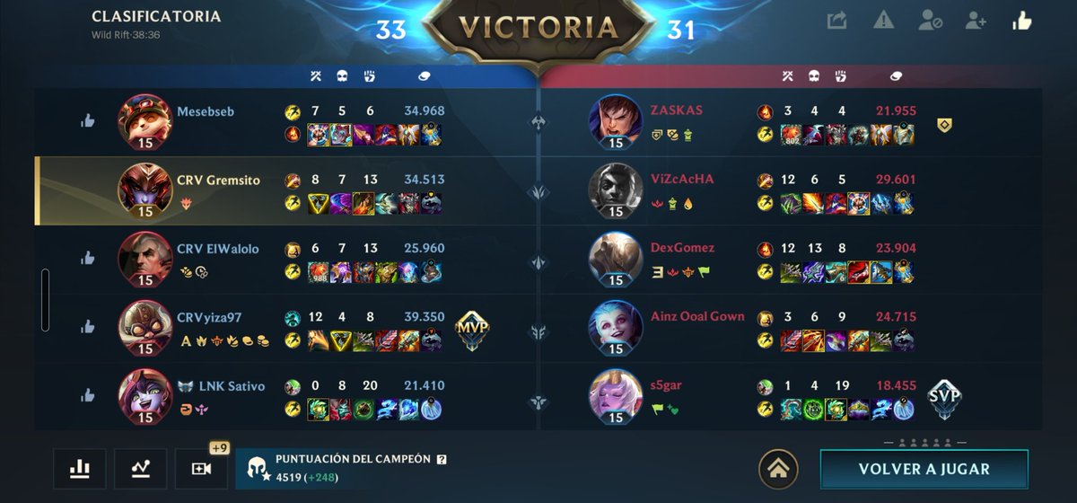 Alguna vez has jugado una ranked en Wild Rift de 38 MINUTOS?