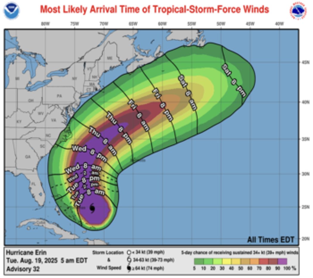 #Erin may not deliver a direct hit, but she's inching too close for comfort. To our coastal friends:

⚠️ Heed evacuation orders - ReadyNC.gov
⚠️ Pack medicine, vitals, pets &amp; patience
⚠️ Take flood warnings seriously
⚠️ Road conditions - DriveNC.gov

#ncwx