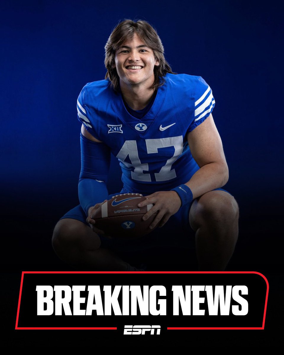 Sources: BYU is naming true freshman Bear Bachmeier as the team’s starting quarterback, with his debut coming against Portland State on Aug. 30. Bachmeier, who will wear No. 47, will become the first true freshman to start an opener for BYU.