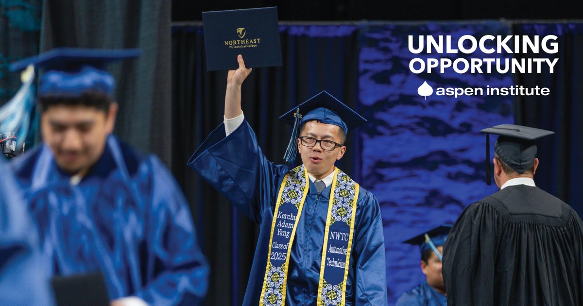 NWTC's tweet image. We’re proud to join the @AspenHigherEd’s Unlocking Opportunity network – a national effort to transform how community colleges serve students and communities. 🤝

➡️ Learn more: bit.ly/4lAm3Ku

#NWTC #UnlockingOpportunity #AspenInstitute