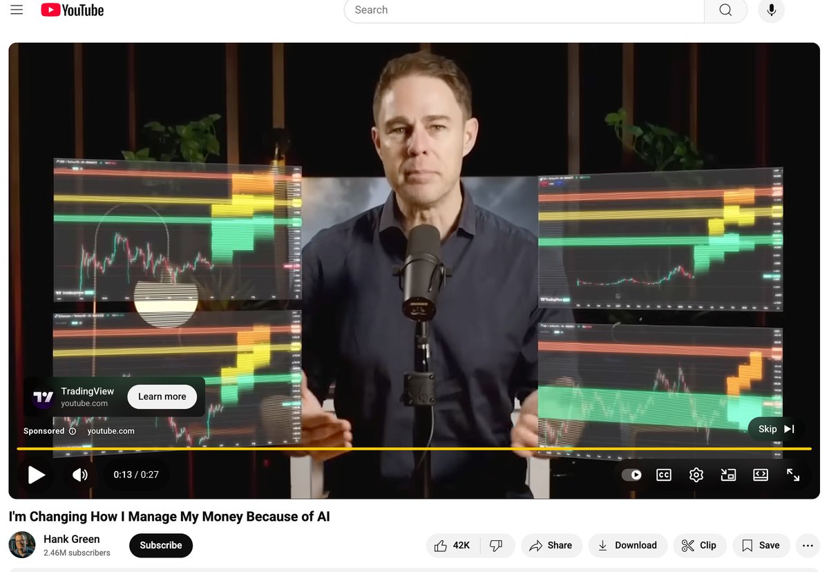 I just watched Hank Green's latest video about investing money. He's not a financial advisor and is not giving you advice... but he is demonstrating what it looks like to think critically with your own mind... which I am a fan of.  It's an interesting exploration of the
