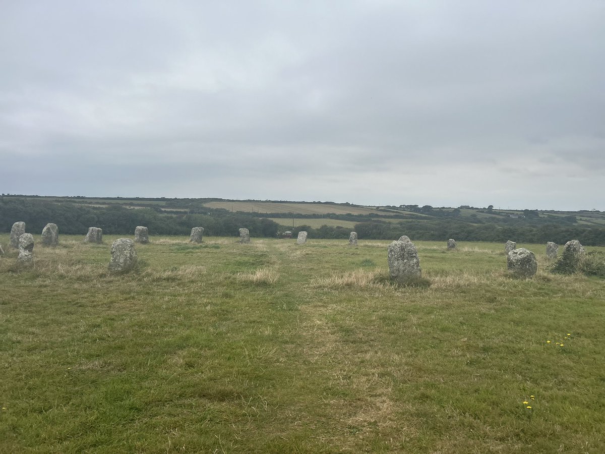 Being a tourist this week… The Merry Maiden Stone Circle, Penzance #historicallandmark #ancientcornwall