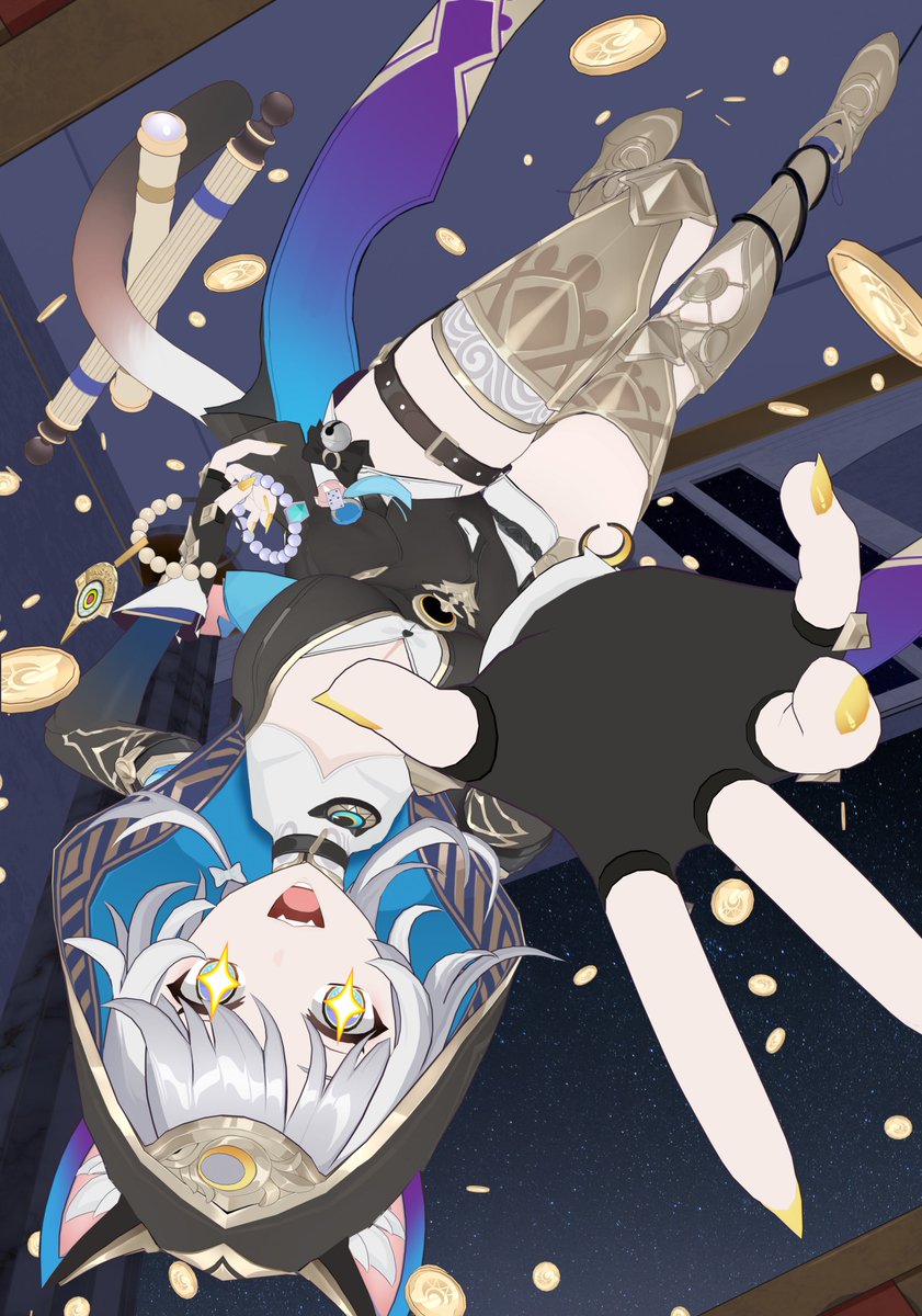 Shiro_spa's tweet photo. @kazutchi_2012 そうなんですね！
セルルックでもちゃんとノード勉強しないとなぁ…

画像の通り現状自分は、手描きテクスチャのノードのみを出力に直繋ぎして、1枚絵にする時はライティングなど全てコンポジットでやっているので… 

ノードを使いたい時が来た際には、是非よろしくお願いします‼️😊 https://t.co/ImlCvoqAbt