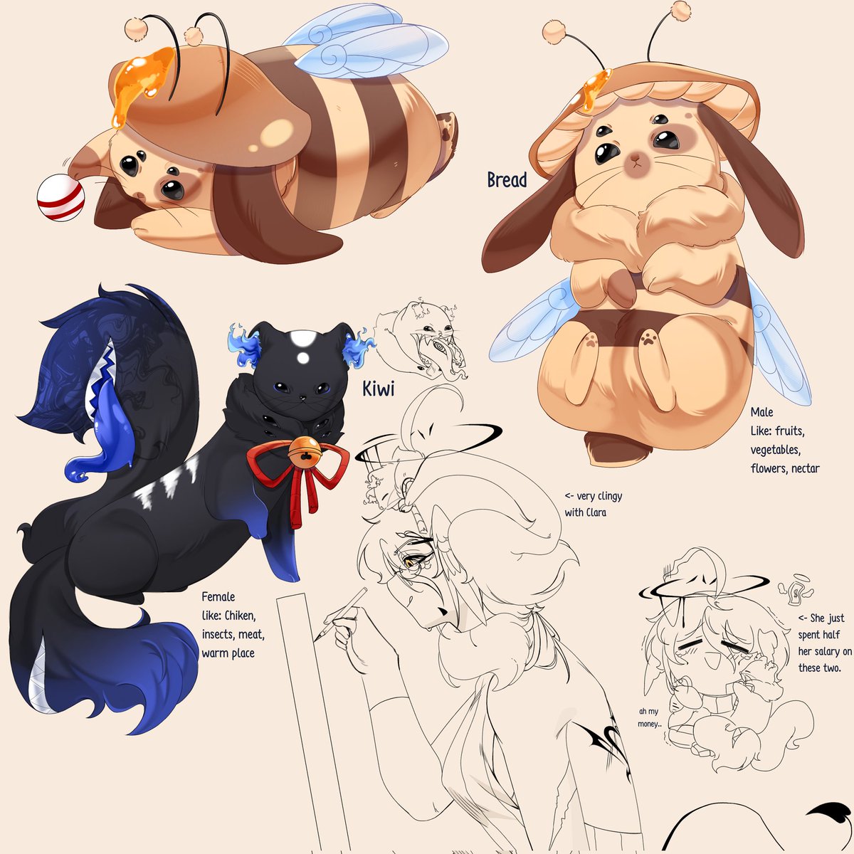 KdiwiwLemon's tweet image. Clara with her two baby 🫶

#Br0kenColors  #Br0kenColorsOC