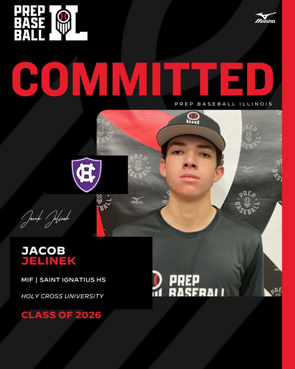 Prep Baseball Illinois (@prepbaseballil) on Twitter photo MIF Jacob Jelinek (Saint Ignatius, 2026) commits to Holy Cross University.
Jelinek, currently ranked No. 138 in the state, was a standout at this past Spring’s O’Hare Preseason ID.
(<a href="/HCrossBaseball/">Holy Cross Baseball</a> | <a href="/SIWolfpack/">Saint Ignatius College Prep Athletics</a>)
👤: loom.ly/JgO2SNQ MIF Jacob Jelinek (Saint Ignatius, 2026) commits to Holy Cross University.
Jelinek, currently ranked No. 138 in the state, was a standout at this past Spring’s O’Hare Preseason ID.
(<a href="/HCrossBaseball/">Holy Cross Baseball</a> | <a href="/SIWolfpack/">Saint Ignatius College Prep Athletics</a>)
👤: loom.ly/JgO2SNQ