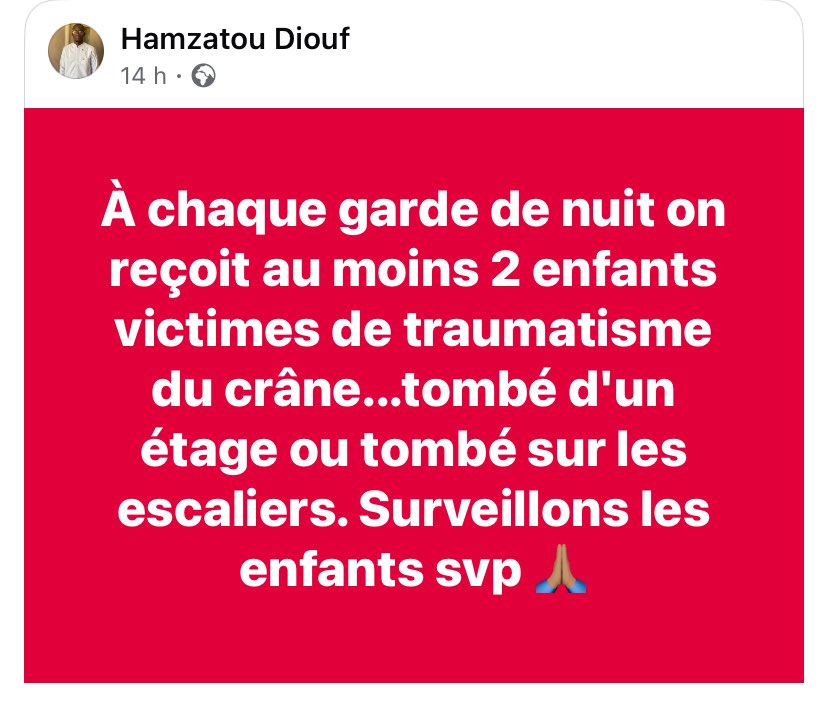 Prudence chers parents !