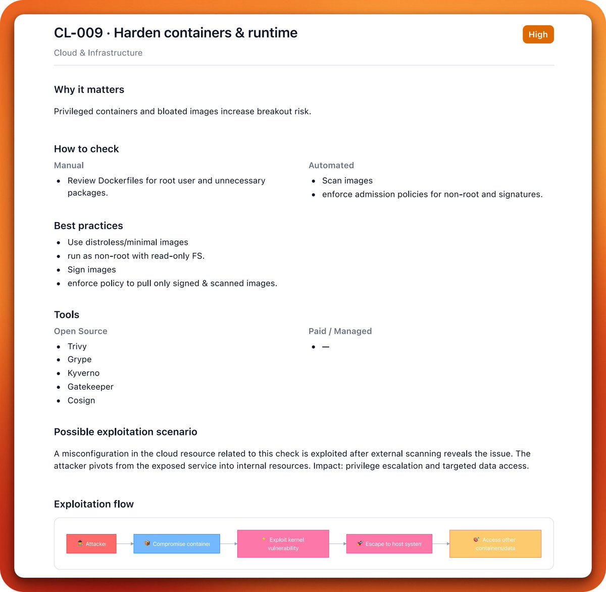 You can download a free checklist with ~30 checks to make a secure launch 🚀

One of the checks from there.
Get your free copy today - lite.shipsec.ai