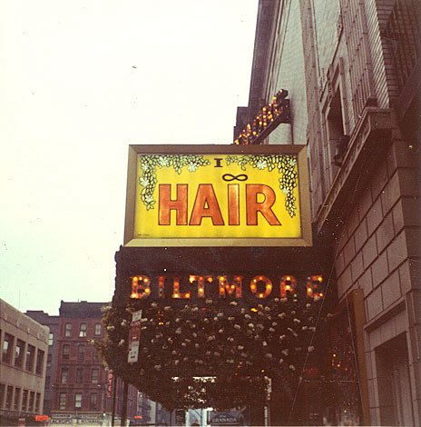 A day after Woodstock….front row seats for Hair at the Biltmore.  8/19/1969