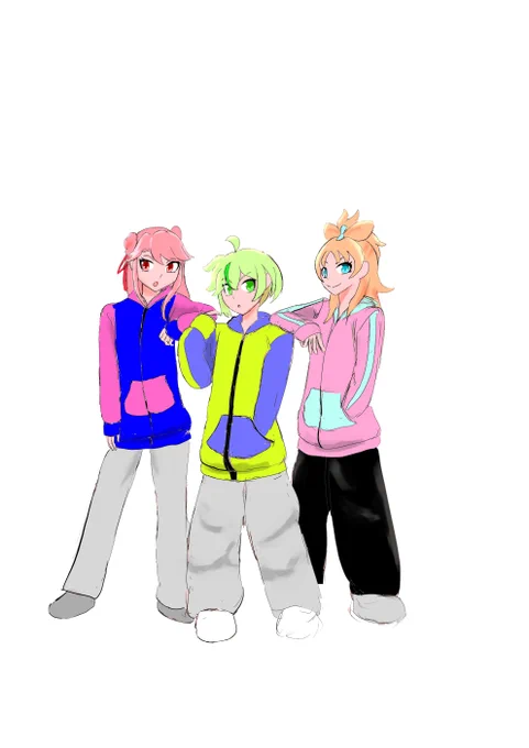 ダボダボパーカー3人組 #プリオケ #プリンセッションオーケストラ