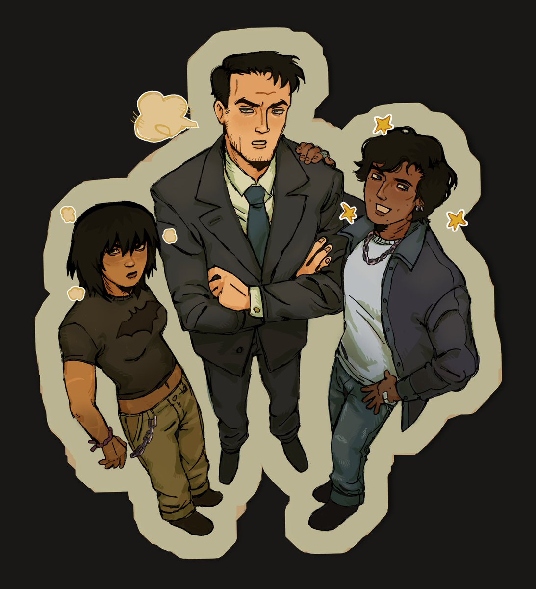 #brucewayne #cassandracain #dickgrayson