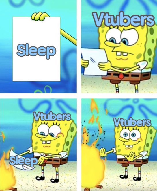 #Vtubers, would you choose stream over sleep? 🐮🌼