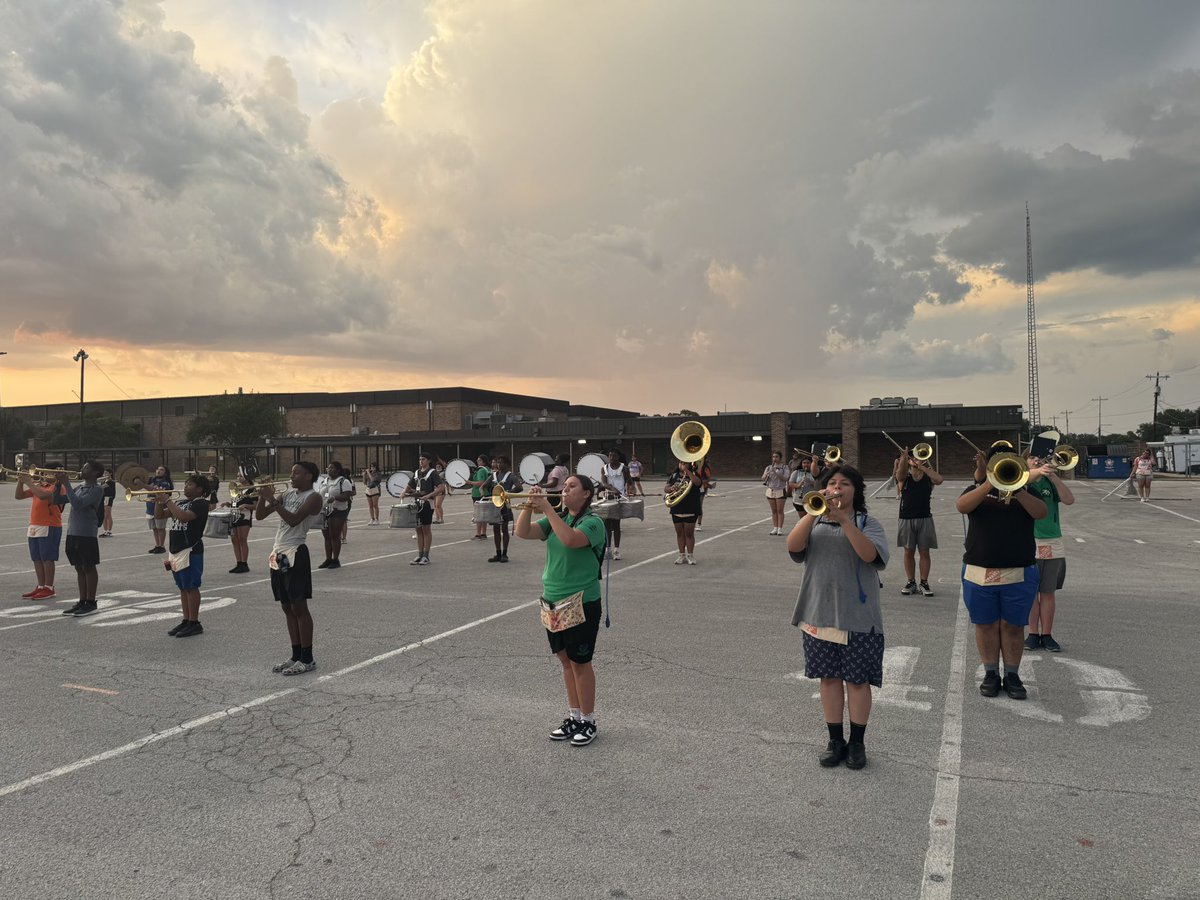 Always fun stopping by Band practice. The students were working extremely hard getting ready for the first game! Go Bobcats! #HigherHeights #BeBold