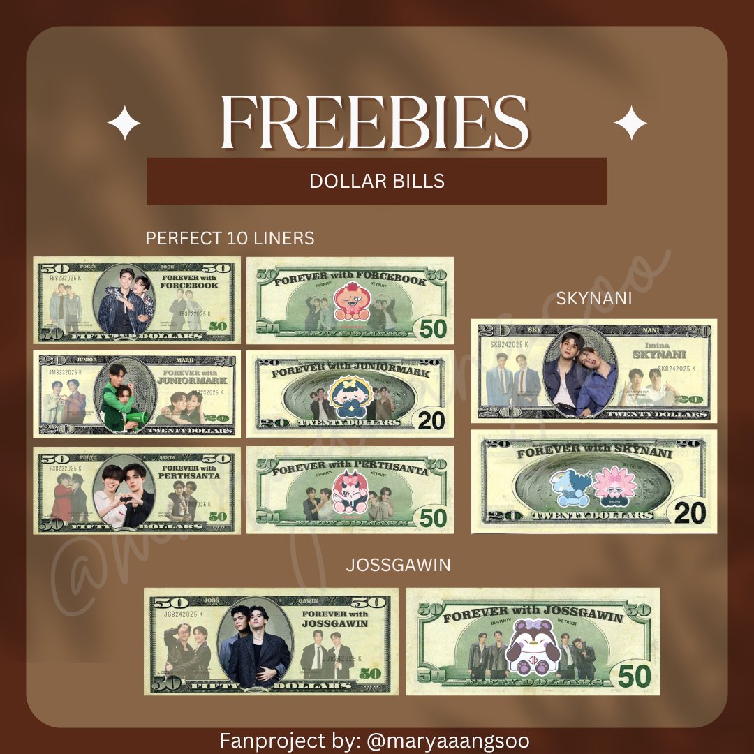 Maryaaangsoo 🍎 (@maryaaangsoo) on Twitter photo And my favorite… DOLLAR BILLS freebies for #PERFECT10LINERSFMinMANILA and #GMMTVFANDAY23inMANILA!
❣️Follow me on tiktok: <a href="/maryaaangsoo/">Maryaaangsoo 🍎</a>
🗓️ Date: August 23 and 24, 2025
📍 Location: SM Aura
#ForceBook #PerthSanta #JuniorMark #SkyNani #JossGawin And my favorite… DOLLAR BILLS freebies for #PERFECT10LINERSFMinMANILA and #GMMTVFANDAY23inMANILA!
❣️Follow me on tiktok: <a href="/maryaaangsoo/">Maryaaangsoo 🍎</a>
🗓️ Date: August 23 and 24, 2025
📍 Location: SM Aura
#ForceBook #PerthSanta #JuniorMark #SkyNani #JossGawin