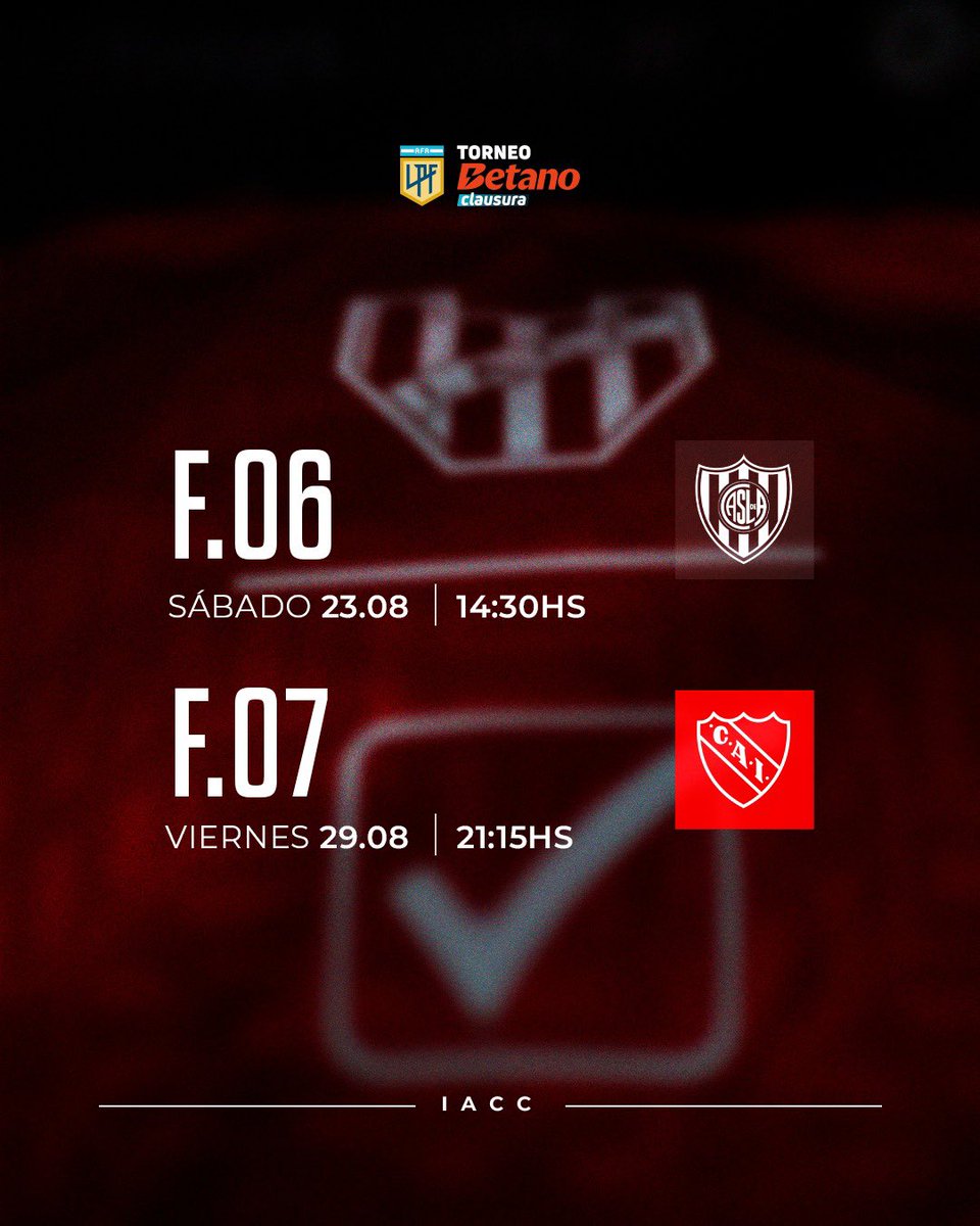 Instituto ACC (@institutoacc) on Twitter photo Fecha 7๏ธโฃ confirmada <a href="/LigaAFA/">Liga Profesional de Fรบtbol</a>
๐บ Recibiremos a Independiente el viernes 29 a las 21:15.
#VamosGloria ๐ฆ๐น Fecha 7๏ธโฃ confirmada <a href="/LigaAFA/">Liga Profesional de Fรบtbol</a>
๐บ Recibiremos a Independiente el viernes 29 a las 21:15.
#VamosGloria ๐ฆ๐น