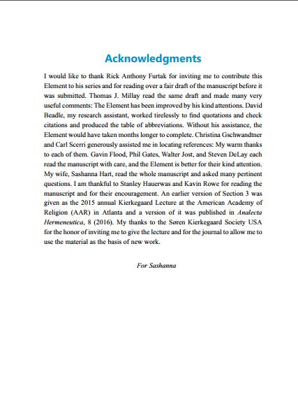 Kevin Hart has reminded me that his new book with CUP on Kierkegaard and phenomenology is now available to be read for free online for a limited time.
cambridge.org/core/elements/…