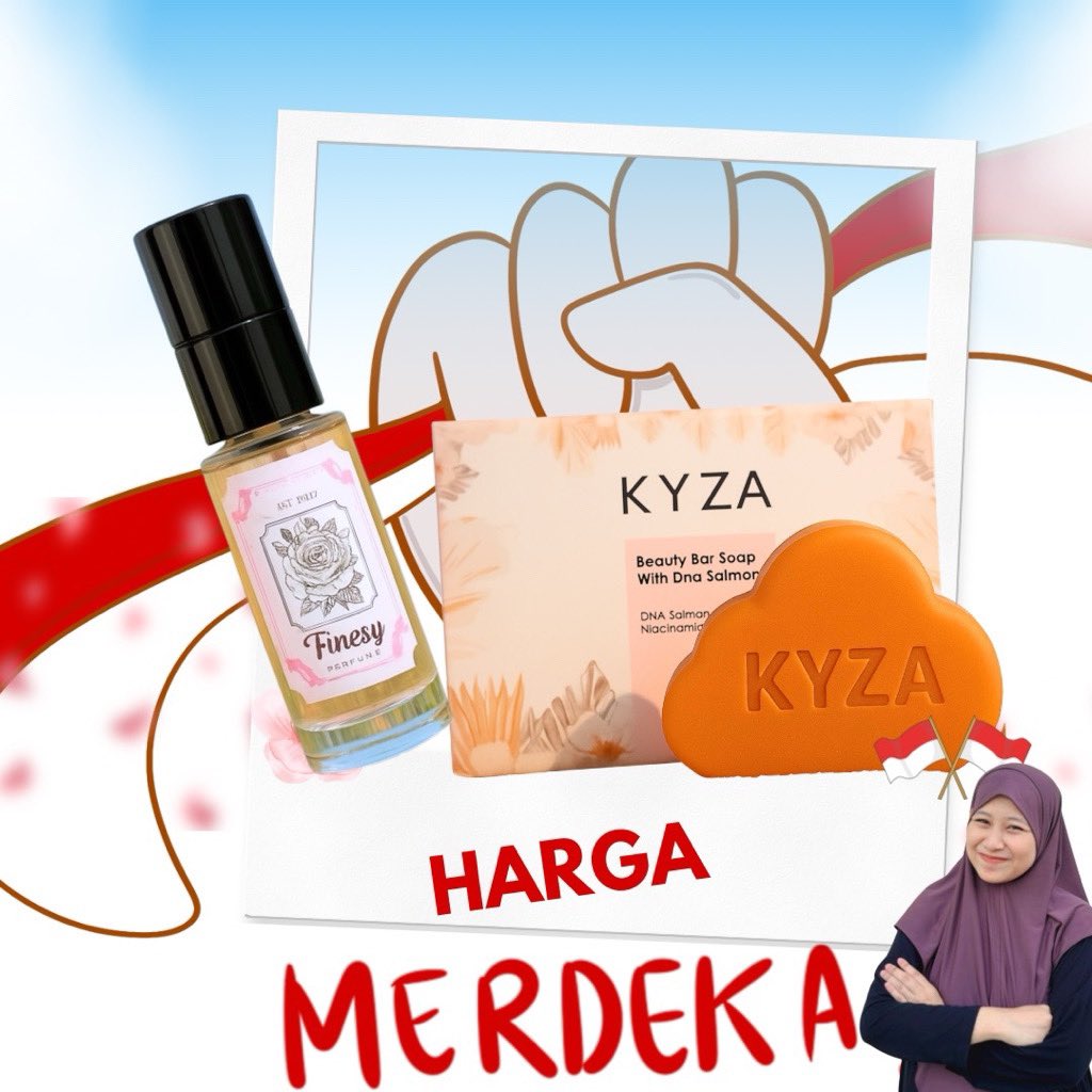 virusrcn's tweet photo. Cek KYZA Bundling Beauty Bar Soap DNA Salmon + Extrait Parfume 15ml dengan harga Rp100.000. Dapatkan di Shopee sekarang! https://t.co/HPaVCkWOev https://t.co/DmFOHStPb2