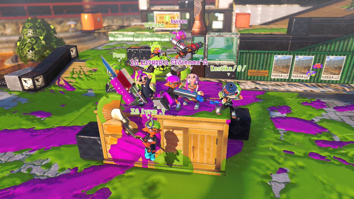 1er Match d’intersaison gagné 4-2
Gang des crabes-singe VS SD éclipse GG!
Line up:
Buison Capitaine avec l’hydra
Kentika au blaster
Gorochu au dualies
Poyo au sabre et S-horreur