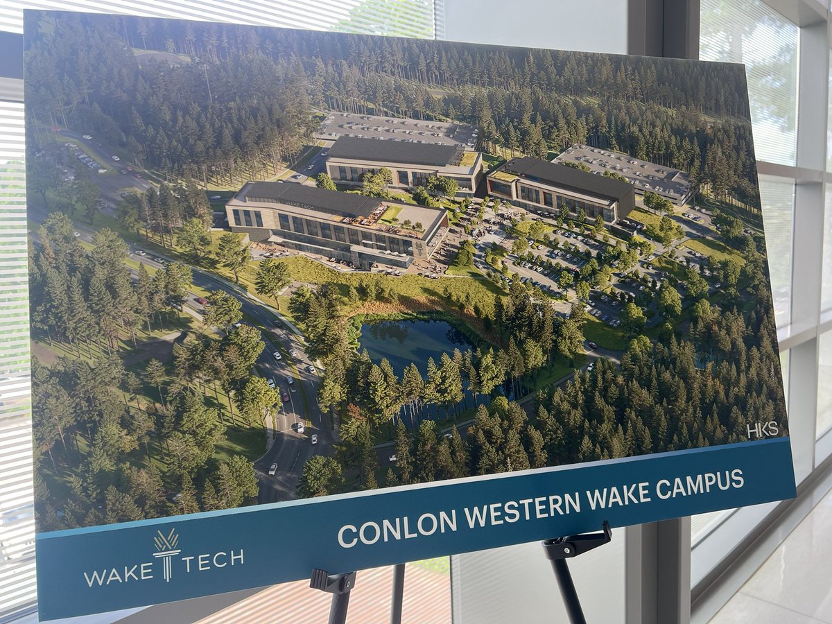 tracia31's tweet photo. And the board approved the master plan for the new Conlon Western Wake Campus in @townofapex named for @waketechcc champion Mike Conlon! 
Adjacent to the future NC Children’s Hospital, it will offer biotech, advanced manufacturing, IT, health care training and transfer degrees. https://t.co/eAS5xaOoc0
